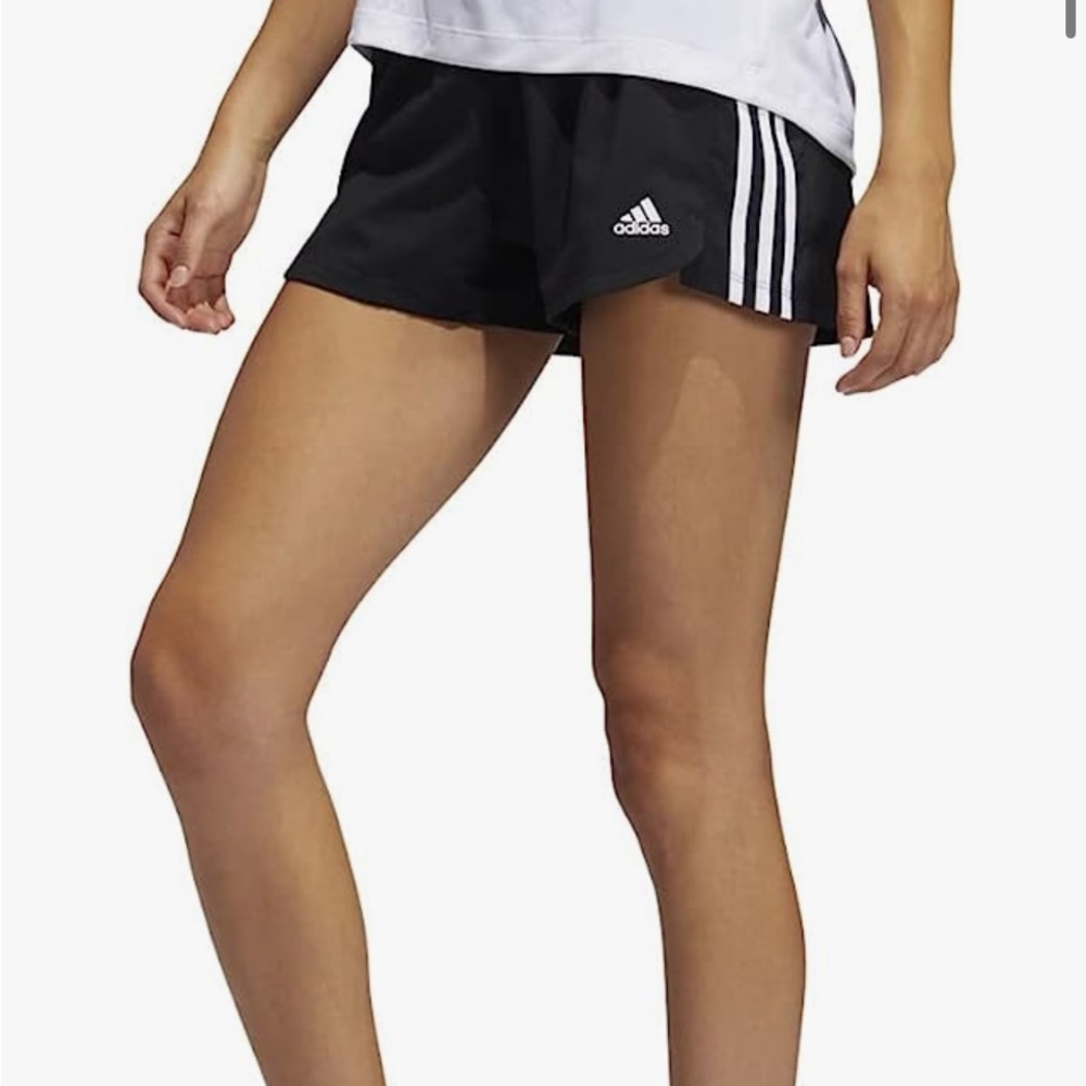 Black adidas athletic shorts size small, barely worn, super flattering